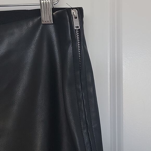 Mango Leather Effect Slim Trouser Pants, XL - Picture 6 of 8